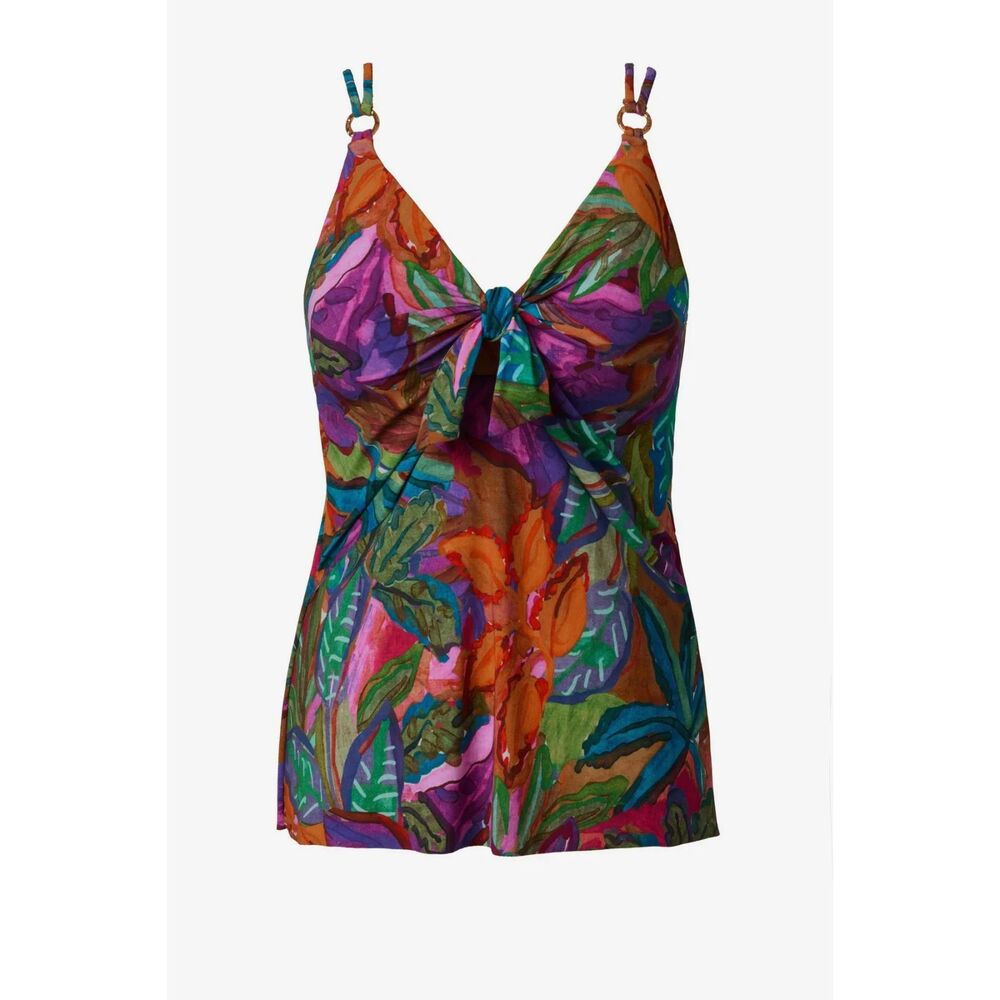 Magicsuit Akikio Tankini To in Cactus Flower - EUC, Size 16